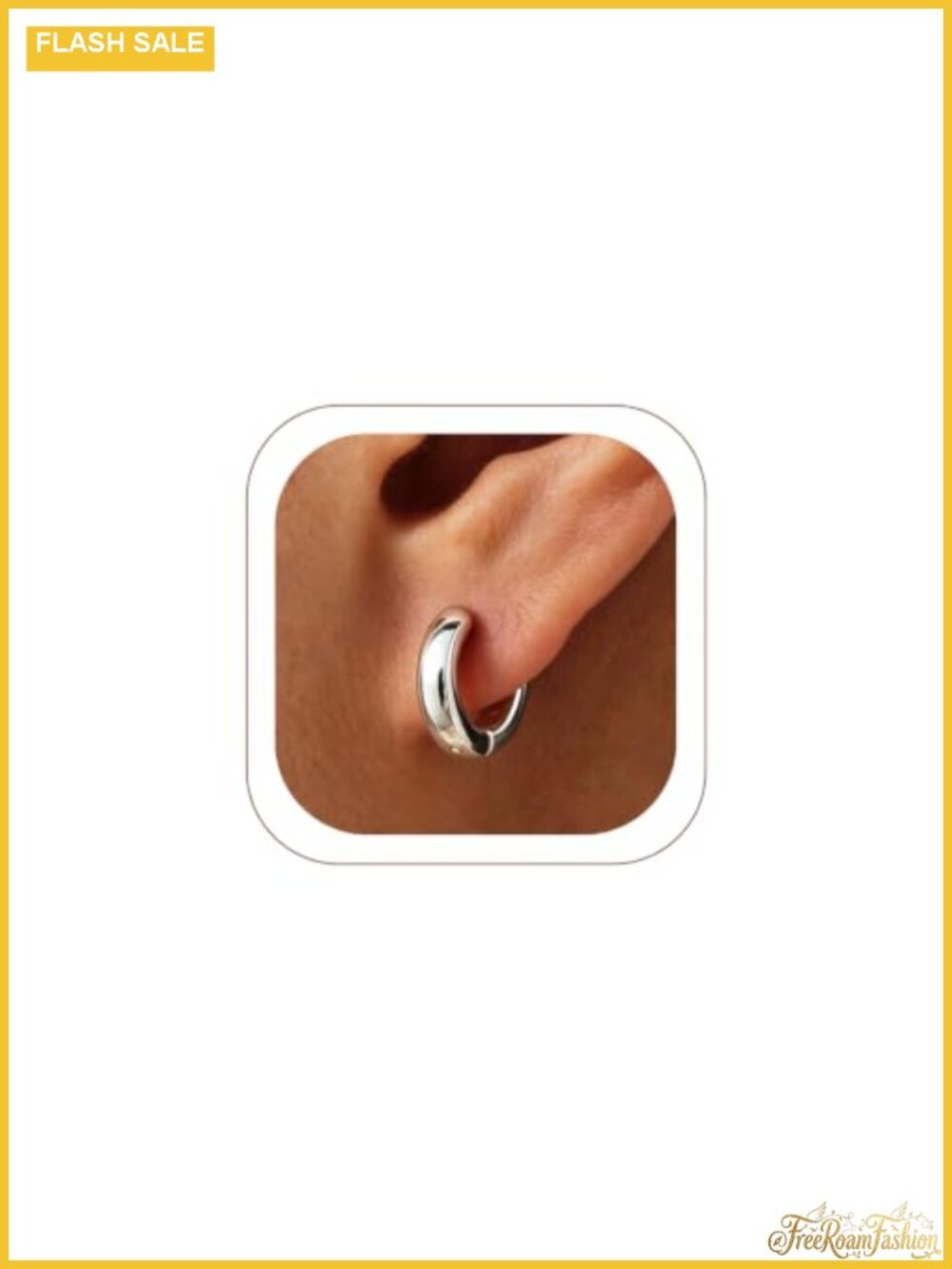 Mini Huggie Hoop Earrings for Women Stainless Steel Hypoallergenic 7-16mm